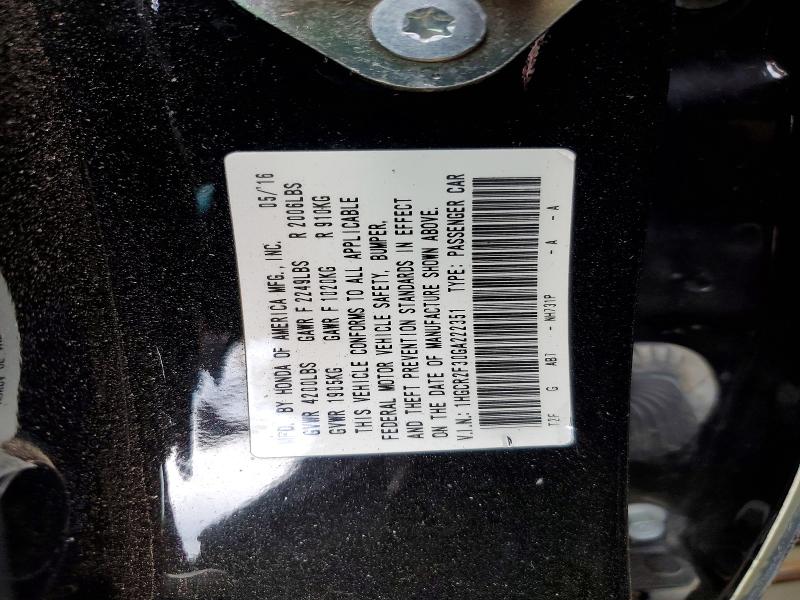 2016 Honda Accord მანქანა იყიდება აუქციონზე, vin: 1HGCR2F30GA222351, აუქციონის ნომერი: 60196156