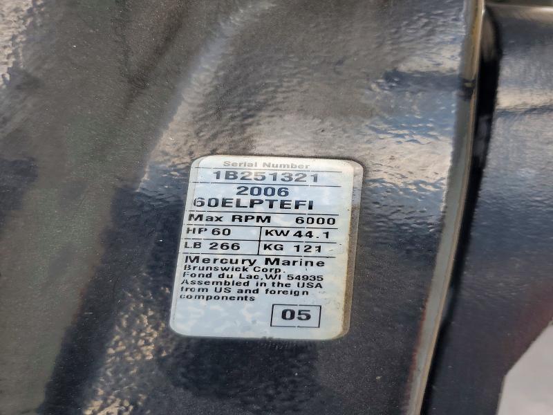59302716 :رقم المزاد ، 1B251321 vin ، 2006 Other Boat Motor مزاد بيع