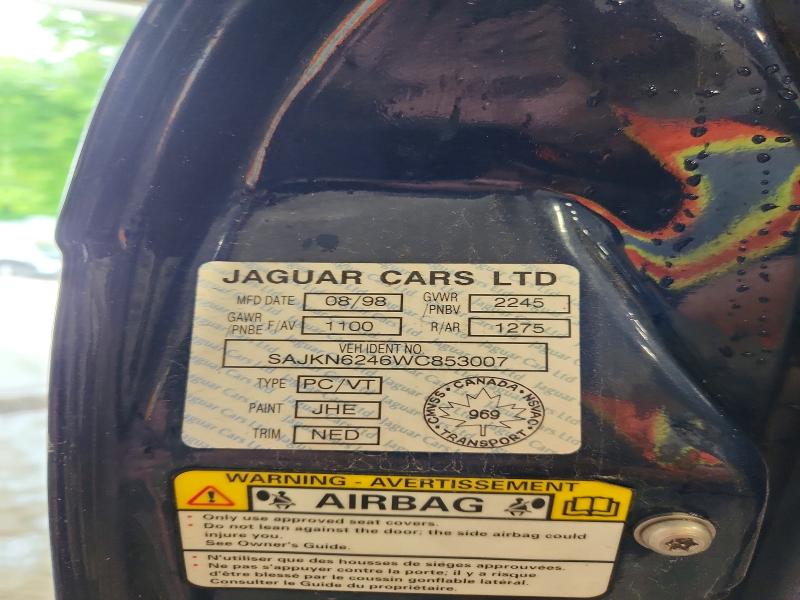 Aukcja sprzedaży 1998 Jaguar Vandenplas, vin: SAJKN6246WC853007, numer aukcji: 62781086