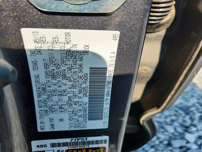 59852816 :رقم المزاد ، 5TFJU4GN3DX045142 vin ، 2013 Toyota Tacoma مزاد بيع