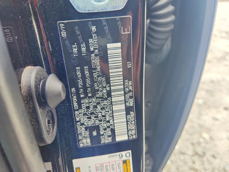 60803036 :رقم المزاد ، JTJBM7FX7K5227926 vin ، 2019 Lexus Gx مزاد بيع