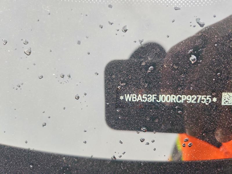 62600496 :رقم المزاد ، WBA53FJ00RCP92755 vin ، 2024 Bmw 530 مزاد بيع