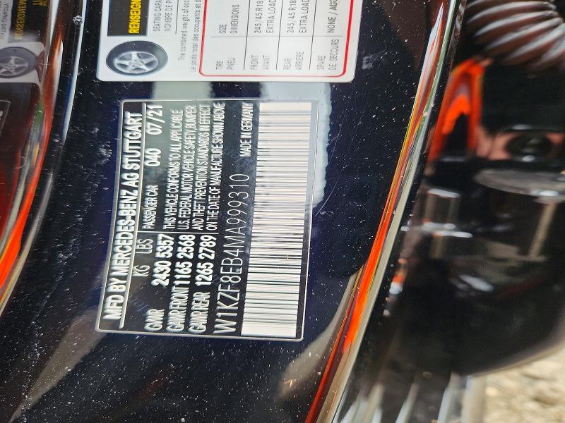Aukcja sprzedaży 2021 Mercedes-benz E, vin: W1KZF8EB4MA999310, numer aukcji: 60273556