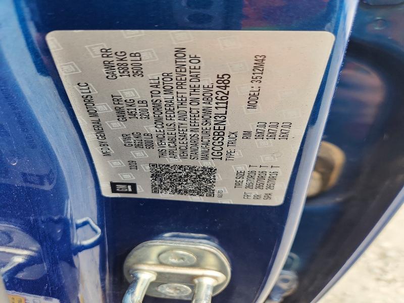 62095636 :رقم المزاد ، 1GCGSBEN3L1162485 vin ، 2020 Chevrolet Colorado مزاد بيع