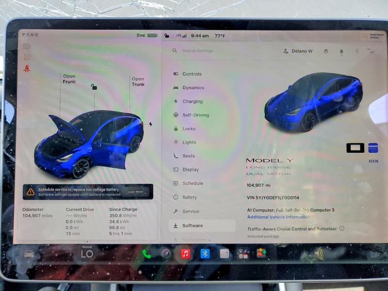 61635176 :رقم المزاد ، 5YJYGDEF1LF000114 vin ، 2020 Tesla Model Y مزاد بيع