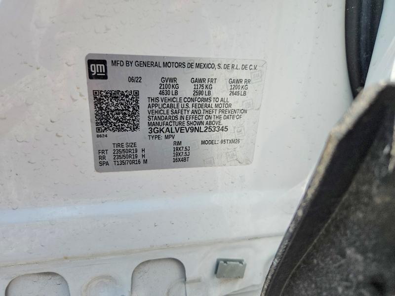 Aukcja sprzedaży 2022 Gmc Terrain, vin: 3GKALVEV9NL253345, numer aukcji: 61585676