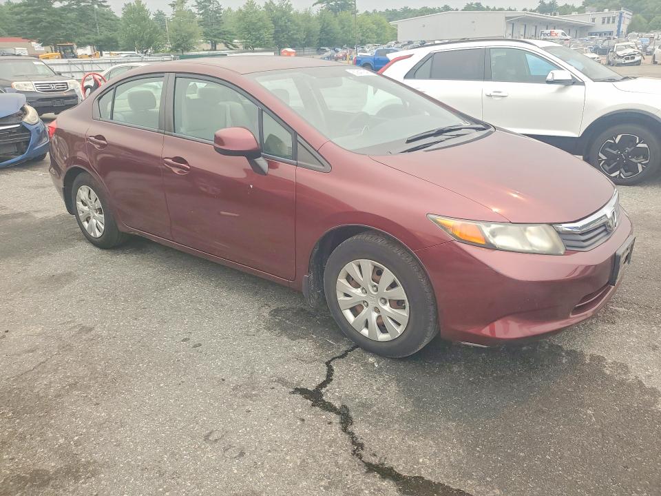 2012 Honda Civic მანქანა იყიდება აუქციონზე, vin: 2HGFB2F54CH512638, აუქციონის ნომერი: 60847946