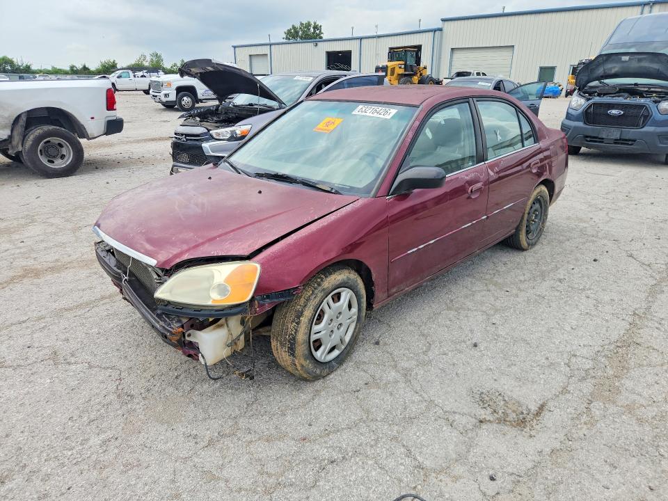 63216426 :رقم المزاد ، 2HGES16672H520794 vin ، 2002 Honda Civic مزاد بيع