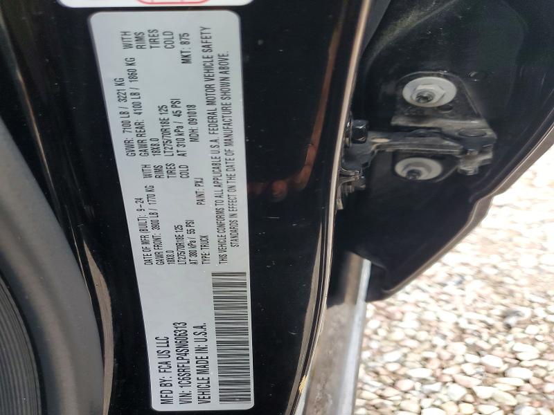 63509336 :رقم المزاد ، 1C6SRFLP4SN606313 vin ، 2025 Ram 1500 مزاد بيع