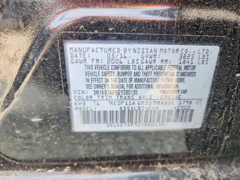 Продаж на аукціоні авто 2016 Nissan Sentra S Manual, vin: 3N1AB7AP9GY280135, номер лоту: 61374506
