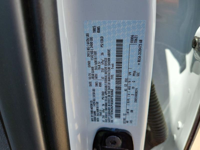 Продажа на аукционе авто 2025 Ford F150, vin: 1FTEW2KPXSKF53062, номер лота: 60983846