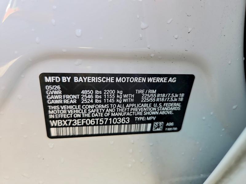 Aukcja sprzedaży 2026 Bmw X1, vin: WBX73EF06T5710363, numer aukcji: 61415606