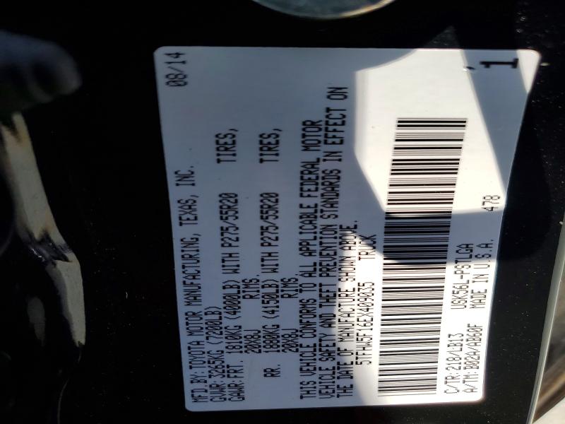59308826 :رقم المزاد ، 5TFHW5F16EX409035 vin ، 2014 Toyota Tundra مزاد بيع