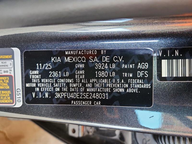 Продаж на аукціоні авто 2025 Kia K4, vin: 3KPFU4DE2SE248031, номер лоту: 63324556