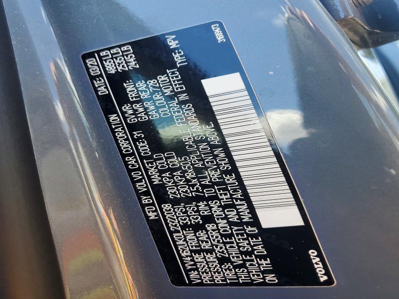Aukcja sprzedaży 2020 Volvo Xc40, vin: YV4162UK0L2322038, numer aukcji: 63034006