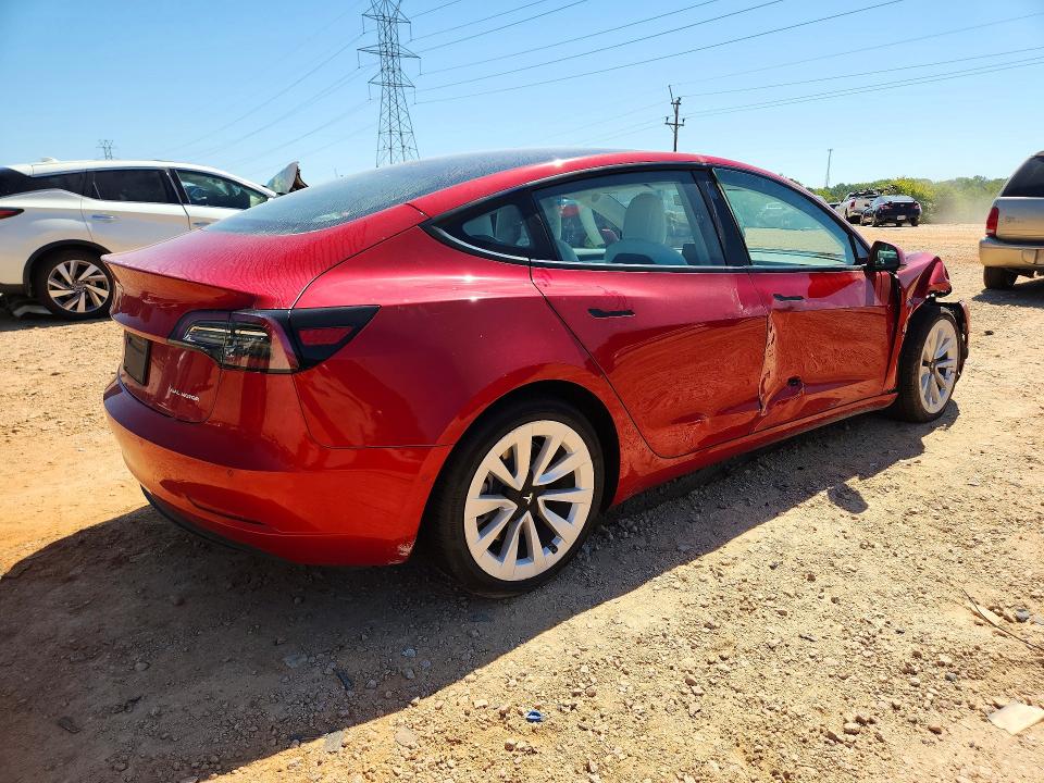 62949786 :رقم المزاد ، 5YJ3E1EB2NF179794 vin ، 2022 Tesla Model 3 مزاد بيع