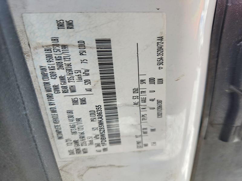 59850576 :رقم المزاد ، 1FDBW5Z85MKA96355 vin ، 2021 Ford Transit مزاد بيع