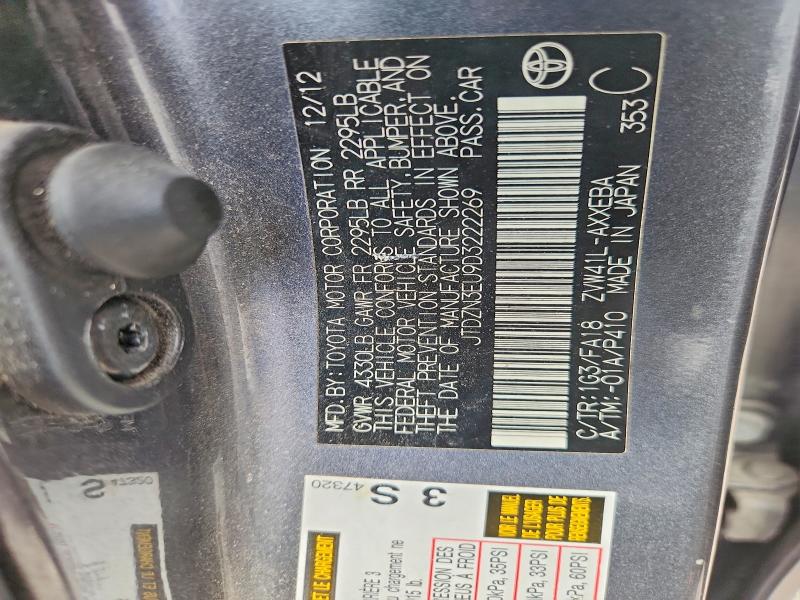 61351766 :رقم المزاد ، JTDZN3EU9D3222269 vin ، 2013 Toyota Prius V مزاد بيع