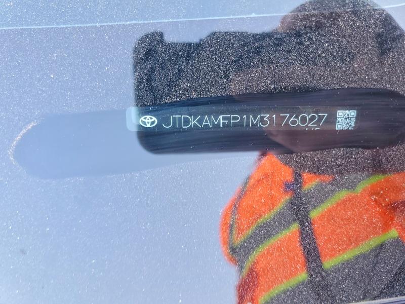 Aukcja sprzedaży 2021 Toyota Prius Prime, vin: JTDKAMFP1M3176027, numer aukcji: 59894526