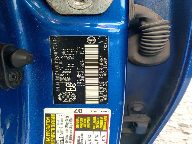 2010 Toyota Matrix მანქანა იყიდება აუქციონზე, vin: 2T1KU4EE5AC426234, აუქციონის ნომერი: 61423086