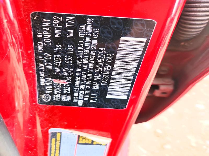 61885906 :رقم المزاد ، KMHLN4AJ5PU062294 vin ، 2023 Hyundai Elantra مزاد بيع