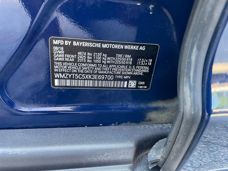 Aukcja sprzedaży 2019 Mini Cooper, vin: WMZYT5C5XK3E69700, numer aukcji: 59910446
