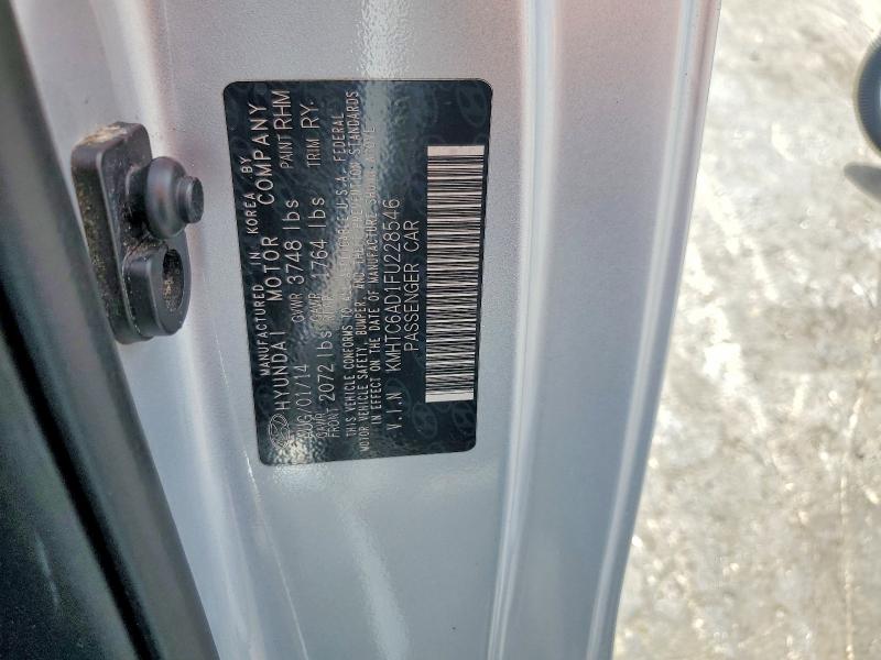 2015 Hyundai Veloster მანქანა იყიდება აუქციონზე, vin: KMHTC6AD1FU228546, აუქციონის ნომერი: 60804436