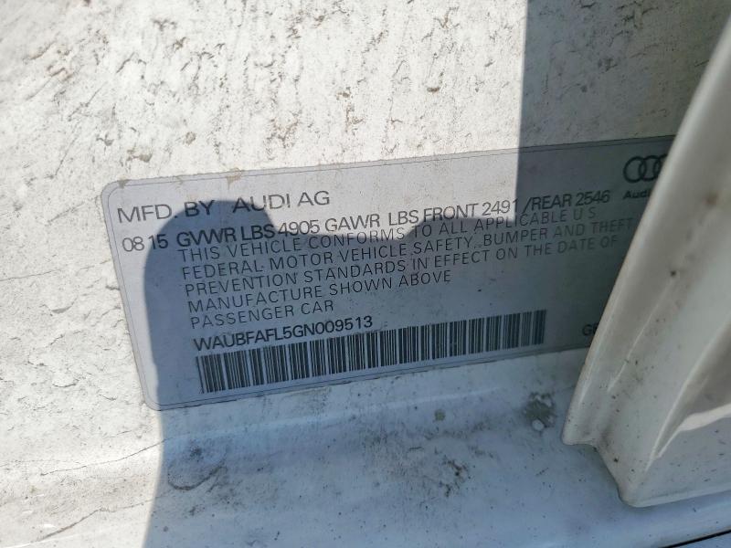 Aukcja sprzedaży 2016 Audi A4, vin: WAUBFAFL5GN009513, numer aukcji: 60360606