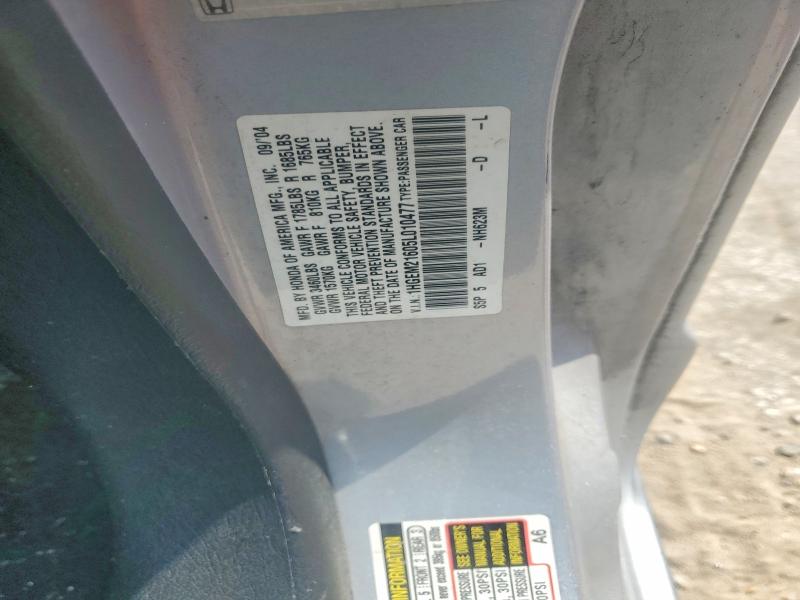 Продажа на аукционе авто 2005 Honda Civic, vin: 1HGEM21605L010477, номер лота: 60197176