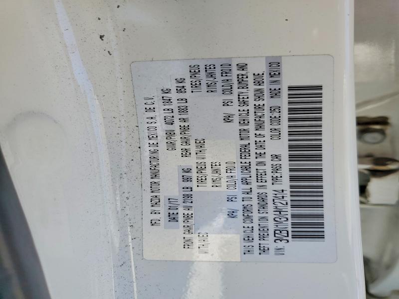62633936 :رقم المزاد ، 3MZBN1M3XHM127414 vin ، 2017 Mazda 3 مزاد بيع