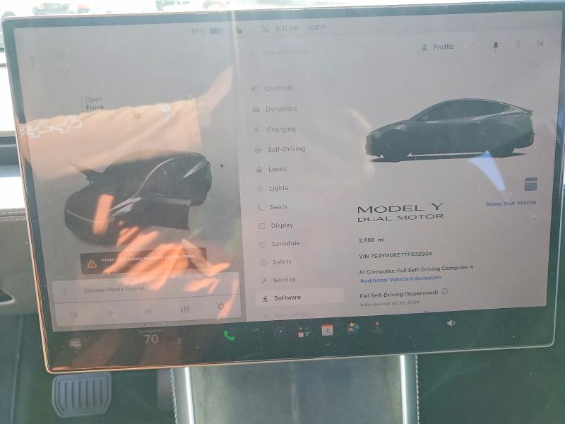 Aukcja sprzedaży 2026 Tesla Model Y, vin: 7SAYGDEE7TF632934, numer aukcji: 60150316