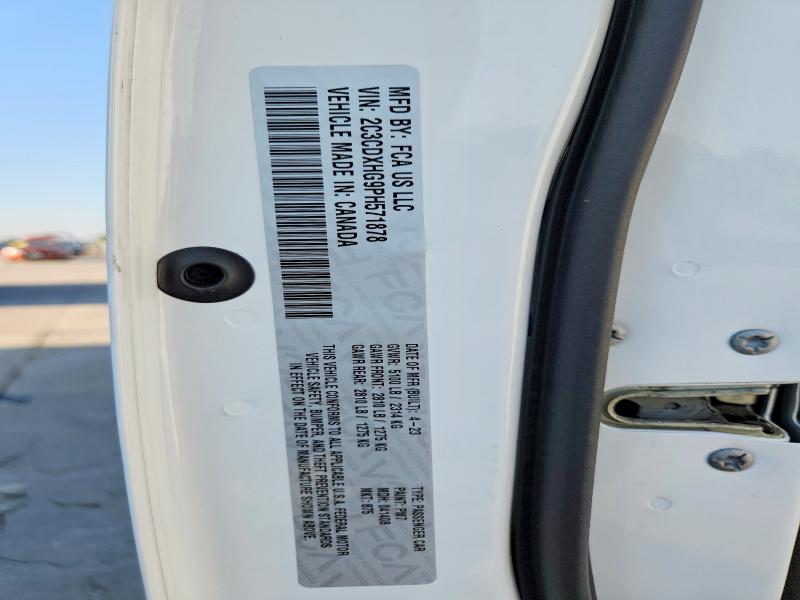 62396196 :رقم المزاد ، 2C3CDXHG9PH571878 vin ، 2023 Dodge Charger مزاد بيع