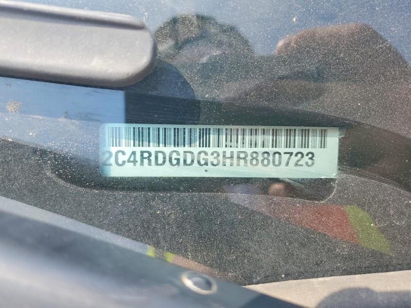 Auction sale of the 2017 Dodge Grand Caravan, vin: 2C4RDGDG3HR880723, lot number: 62527746