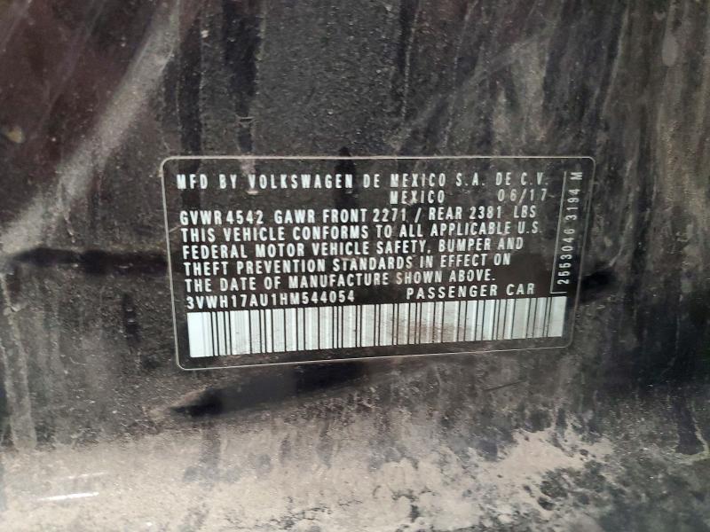 Продаж на аукціоні авто 2017 Volkswagen Golf Alltrack, vin: 3VWH17AU1HM544054, номер лоту: 60811086