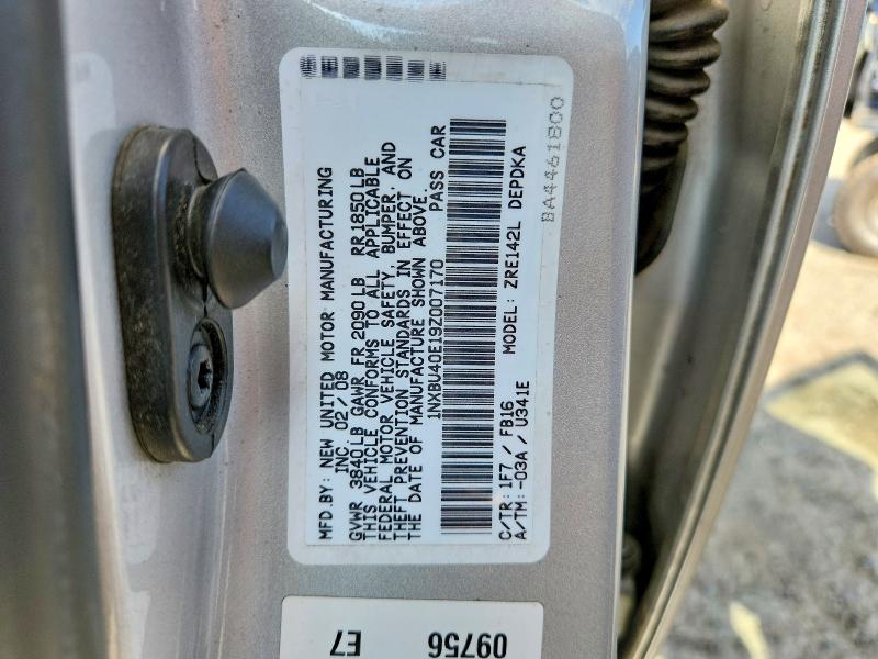 Продаж на аукціоні авто 2009 Toyota Corolla, vin: 1NXBU40E19Z007170, номер лоту: 63536686