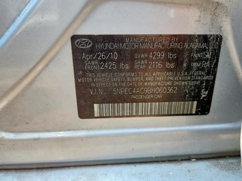 Aukcja sprzedaży 2011 Hyundai Sonata, vin: 5NPEC4AC9BH060362, numer aukcji: 60852716