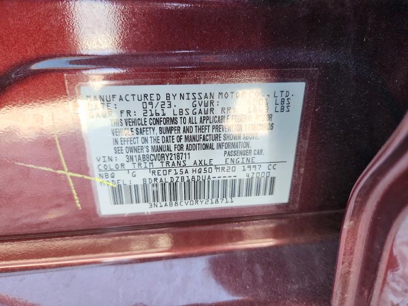 Продажа на аукционе авто 2024 Nissan Sentra, vin: 3N1AB8CV0RY218711, номер лота: 59746966