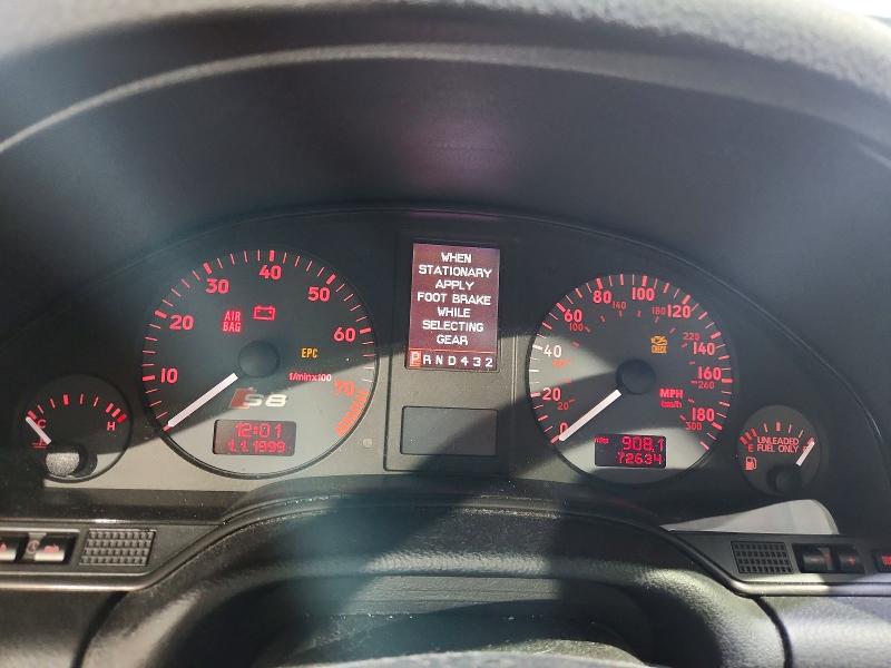 Aukcja sprzedaży 2001 Audi S8, vin: WAUGU54D31N012917, numer aukcji: 61085286
