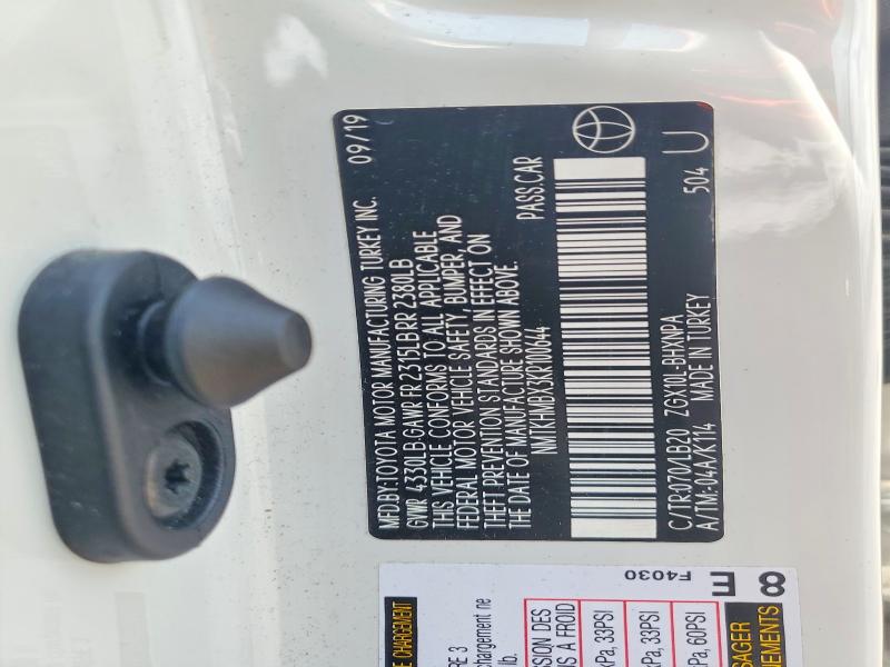Aukcja sprzedaży 2019 Toyota C-hr, vin: NMTKHMBX3KR100644, numer aukcji: 60448536