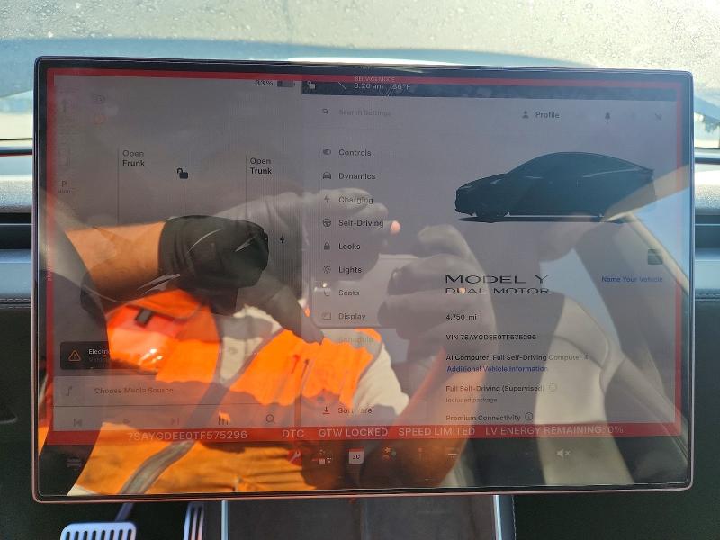 2026 Tesla Model Y მანქანა იყიდება აუქციონზე, vin: 7SAYGDEE0TF575296, აუქციონის ნომერი: 62887286