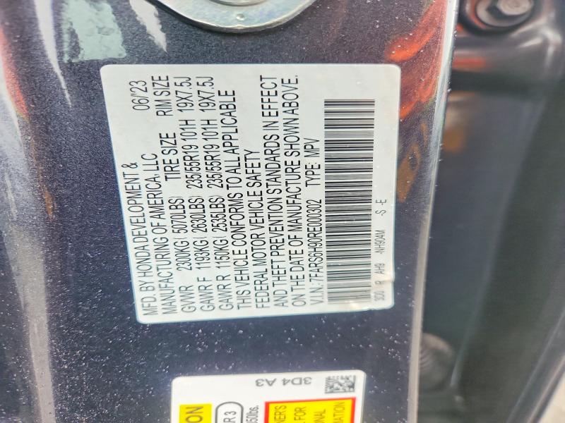 59854816 :رقم المزاد ، 7FARS6H90RE000302 vin ، 2024 Honda Cr-v مزاد بيع