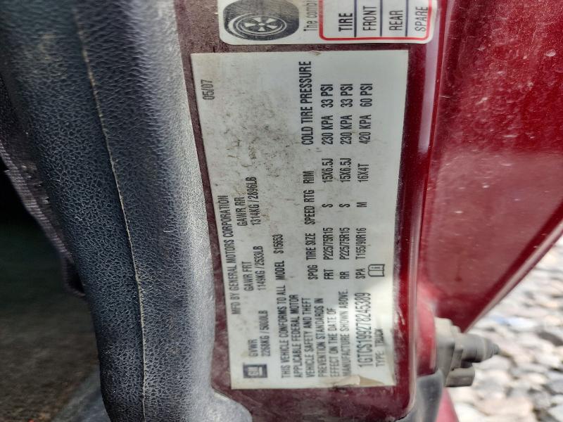 2007 Gmc Canyon მანქანა იყიდება აუქციონზე, vin: 1GTCS199278245389, აუქციონის ნომერი: 59193636