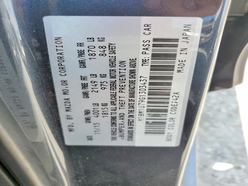 Продажа на аукционе авто 2016 Mazda 3, vin: JM1BM1U79G1303437, номер лота: 59921546