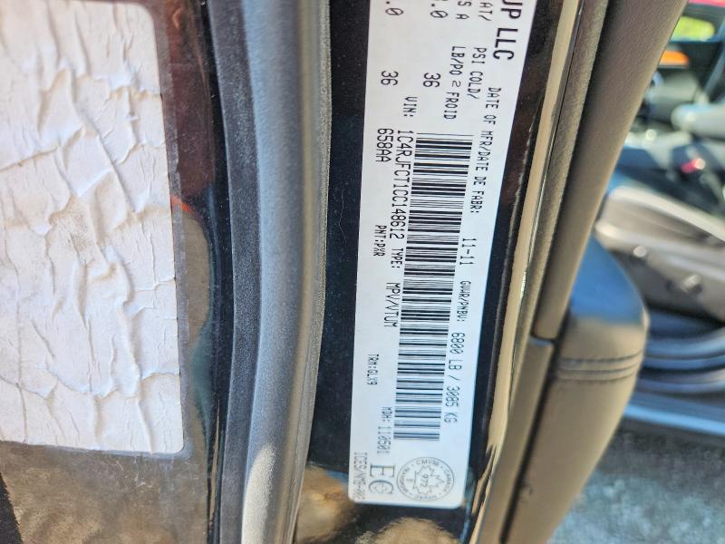 61807636 :رقم المزاد ، 1C4RJFCT1CC148612 vin ، 2012 Jeep Grand Cherokee مزاد بيع