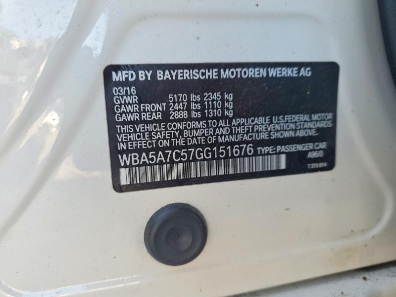 Aukcja sprzedaży 2016 Bmw 528, vin: WBA5A7C57GG151676, numer aukcji: 60241796