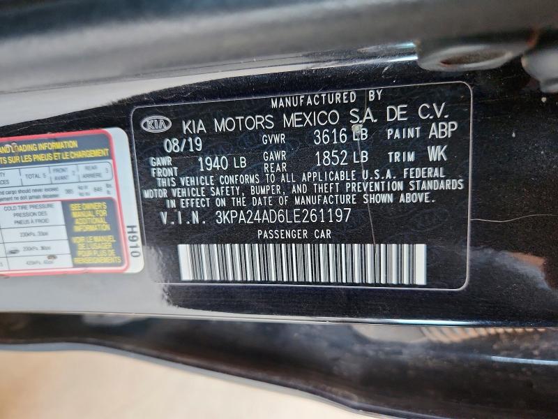 Aukcja sprzedaży 2020 Kia Rio, vin: 3KPA24AD6LE261197, numer aukcji: 62060866