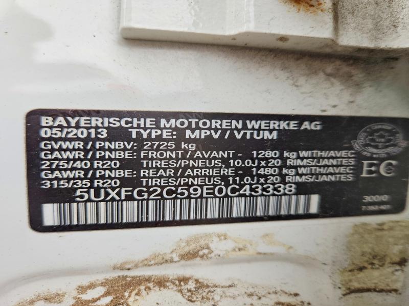 Aukcja sprzedaży 2014 Bmw X6, vin: 5UXFG2C59E0C43338, numer aukcji: 61554056