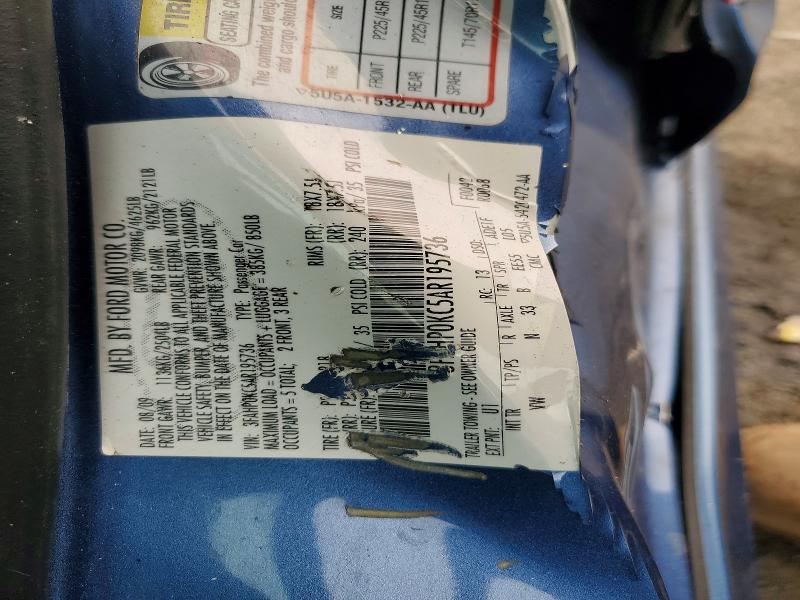 Aukcja sprzedaży 2010 Ford Fusion, vin: 3FAHP0KC5AR195736, numer aukcji: 60613816