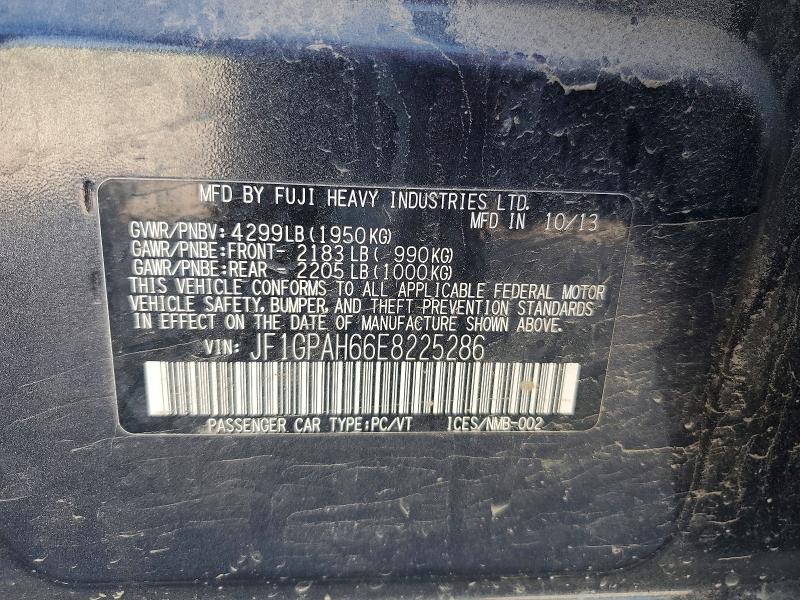 Aukcja sprzedaży 2014 Subaru Impreza, vin: JF1GPAH66E8225286, numer aukcji: 59917436