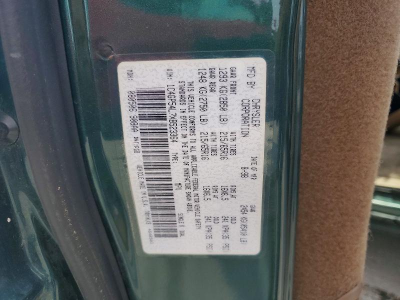 Aukcja sprzedaży 1999 Chrysler Town & Country, vin: 1C4GP54L7XB523364, numer aukcji: 62400986